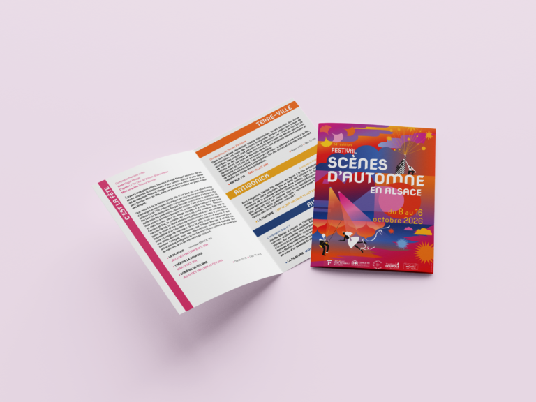 Mockup dépliant scènes d'automne en Alsace